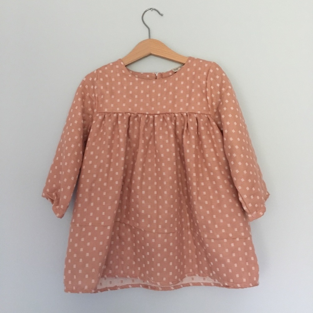 Toddler peach dress
